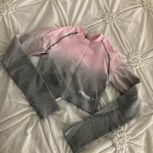 Gymshark Ombré Long Sleeve Crop Top- XS